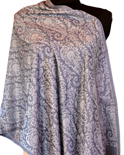 Szal ze sztucznego jedwabiu Modal Silk tkany dwustronny