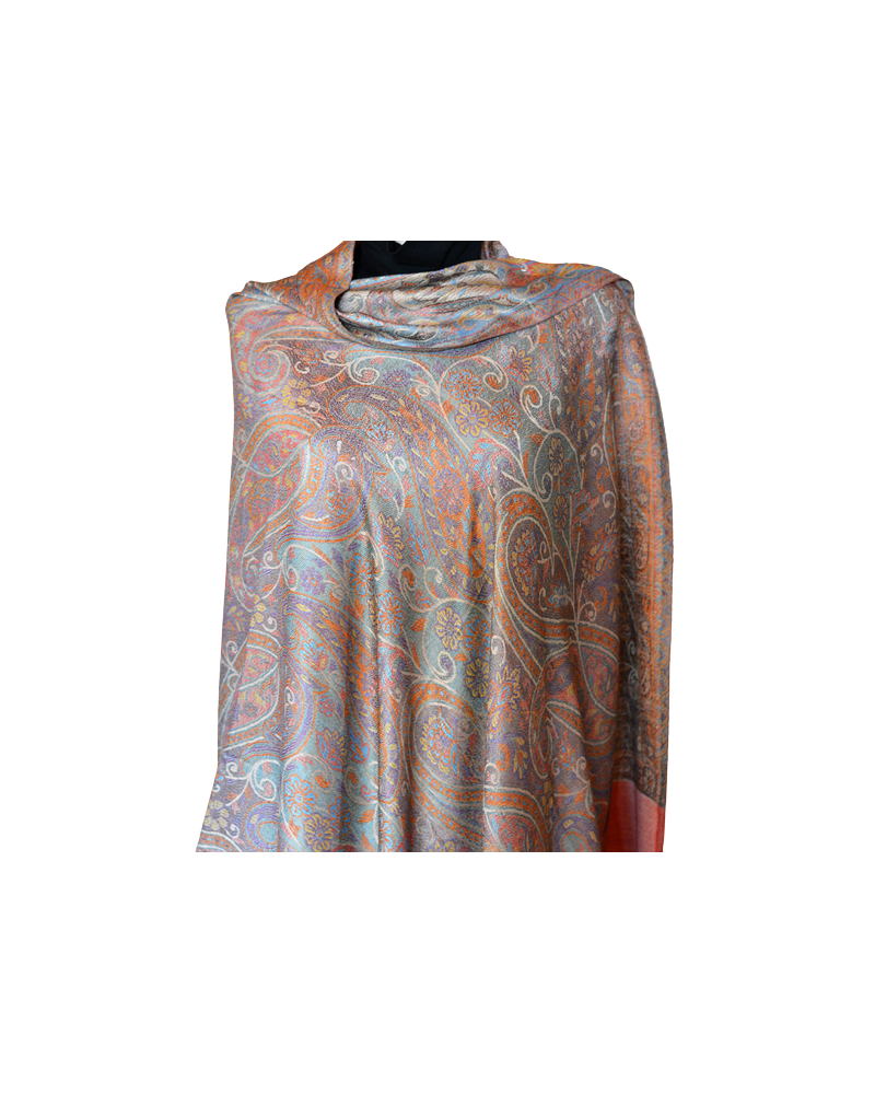 Szal Jedwabny Silk Kani Janawar dwustronny