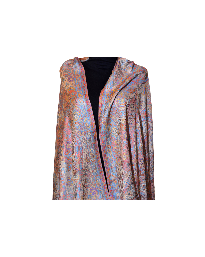 Szal Jedwabny Silk Kani Janawar dwustronny