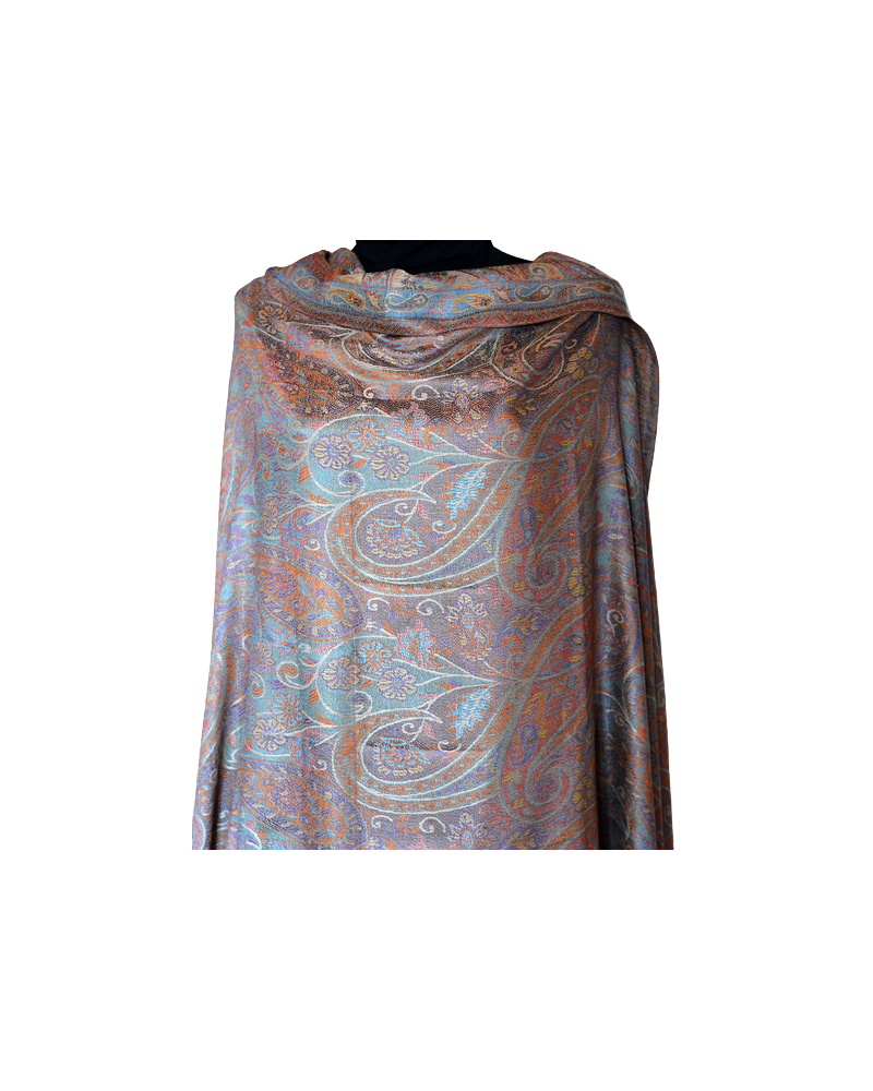 Szal Jedwabny Silk Kani Janawar dwustronny