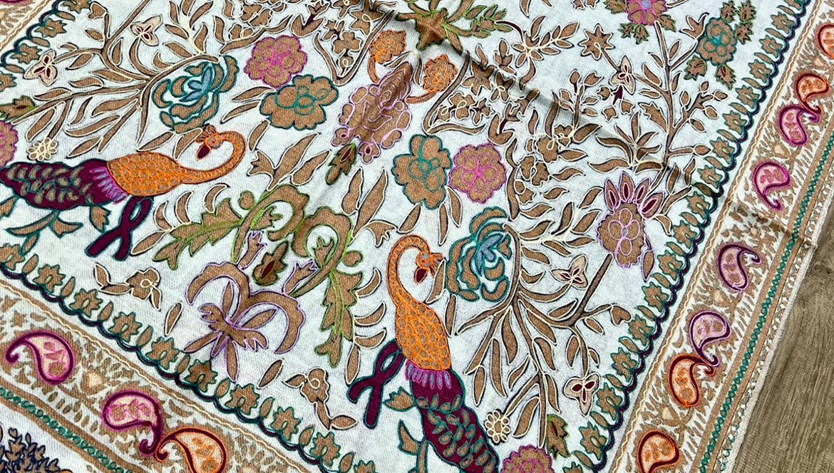 Szale z Paszminy Kalamkari